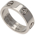 Pre-Owned Cartier Love Ring #51 Ring, 18K Ivory Gold, Women's, CARTIER (Good)