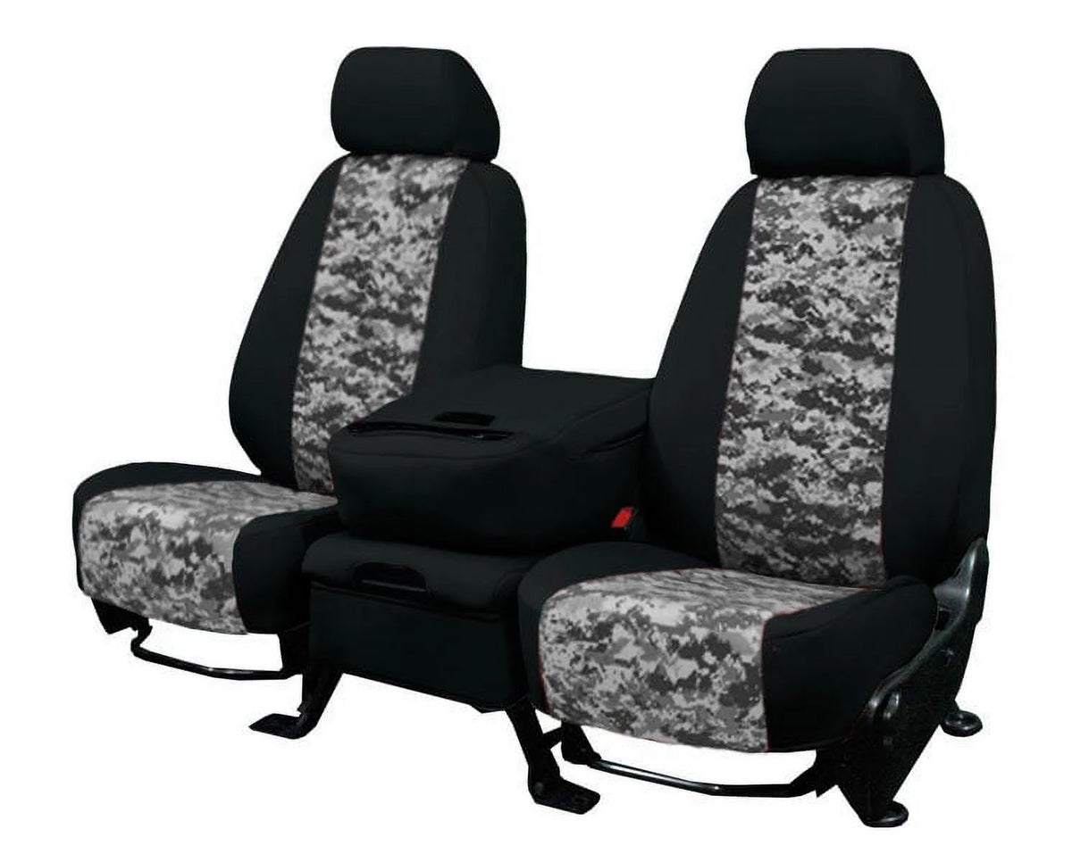 CalTrend Center 50/50 Sizeplit Bench Camo Sizeeat Covers for 1994-1997 Toyota Land Cruiser - TY120-97KSize Urban Insert with Black Trim