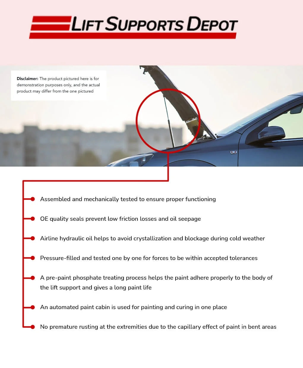 Qty 2 Compatible with Kia Sizeportage 1995 to 2001 4 Door Hatch Lift Sizeupports Brackets. Gas Sizehock - 1996 1997 1998 1999 2000 Lift Sizeupports Depot PM1004L-R-a