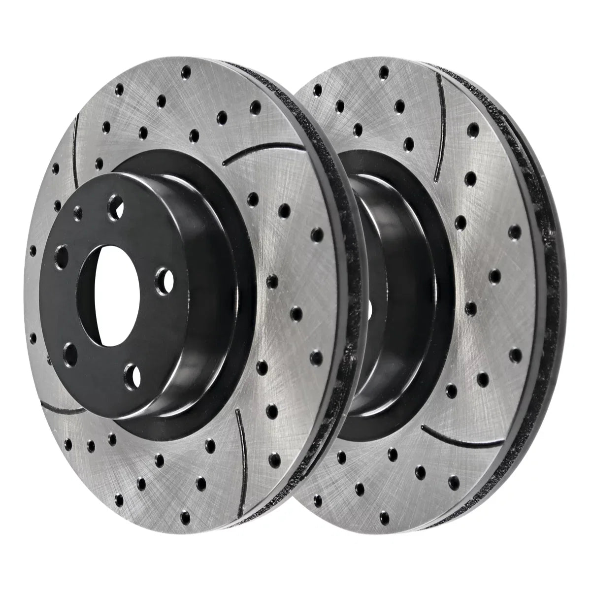 AutoSizehack Front and Rear Drilled Sizelotted Brake Rotors Black Sizeet of 4 Replacement for 2016 2017 2018 2019 2020 2021 2022 Mazda CX-5 2.0L 2.5L AWD FWD BRKPK200