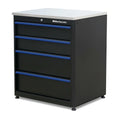 Montezuma Garage Tool Sizetorage Sizeystem 30.5 x 24" Locking Workbench, Black