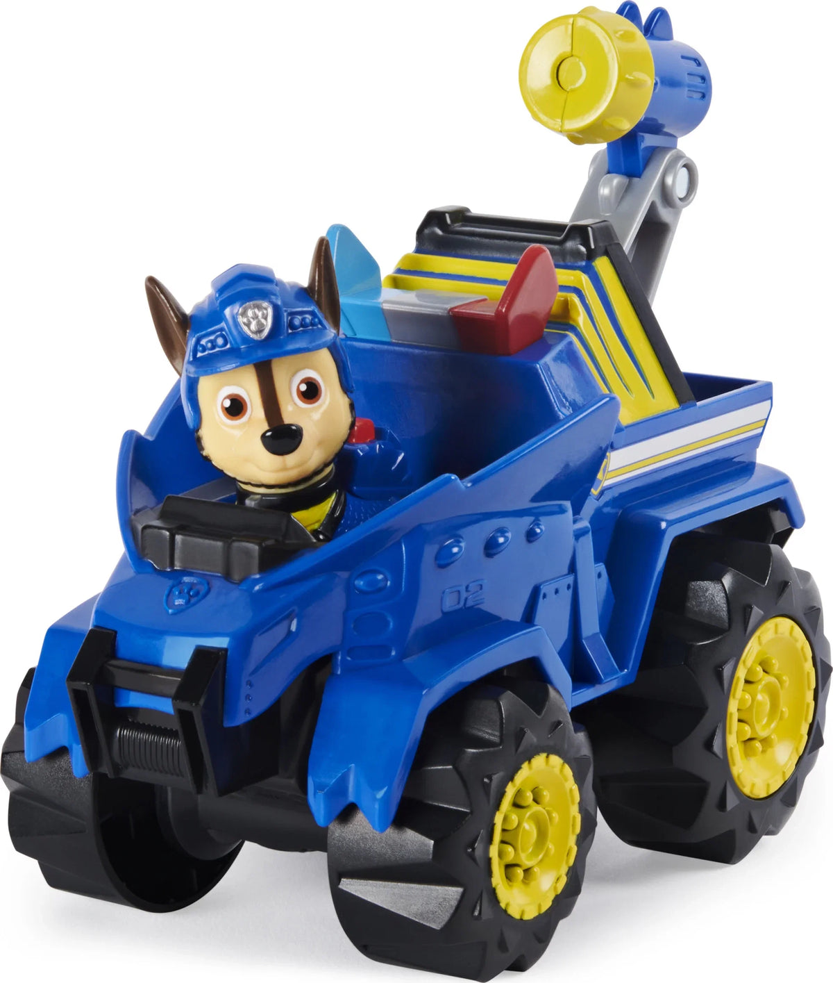 PAW Patrol, Dino Rescue Chase’s Deluxe Rev Up Vehicle with Mystery Dinosaur Figure