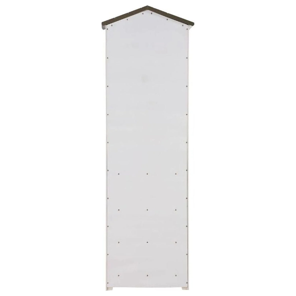 ACME Tree House Bookcase Cabinet in Weathered Ivory and Washed Gray