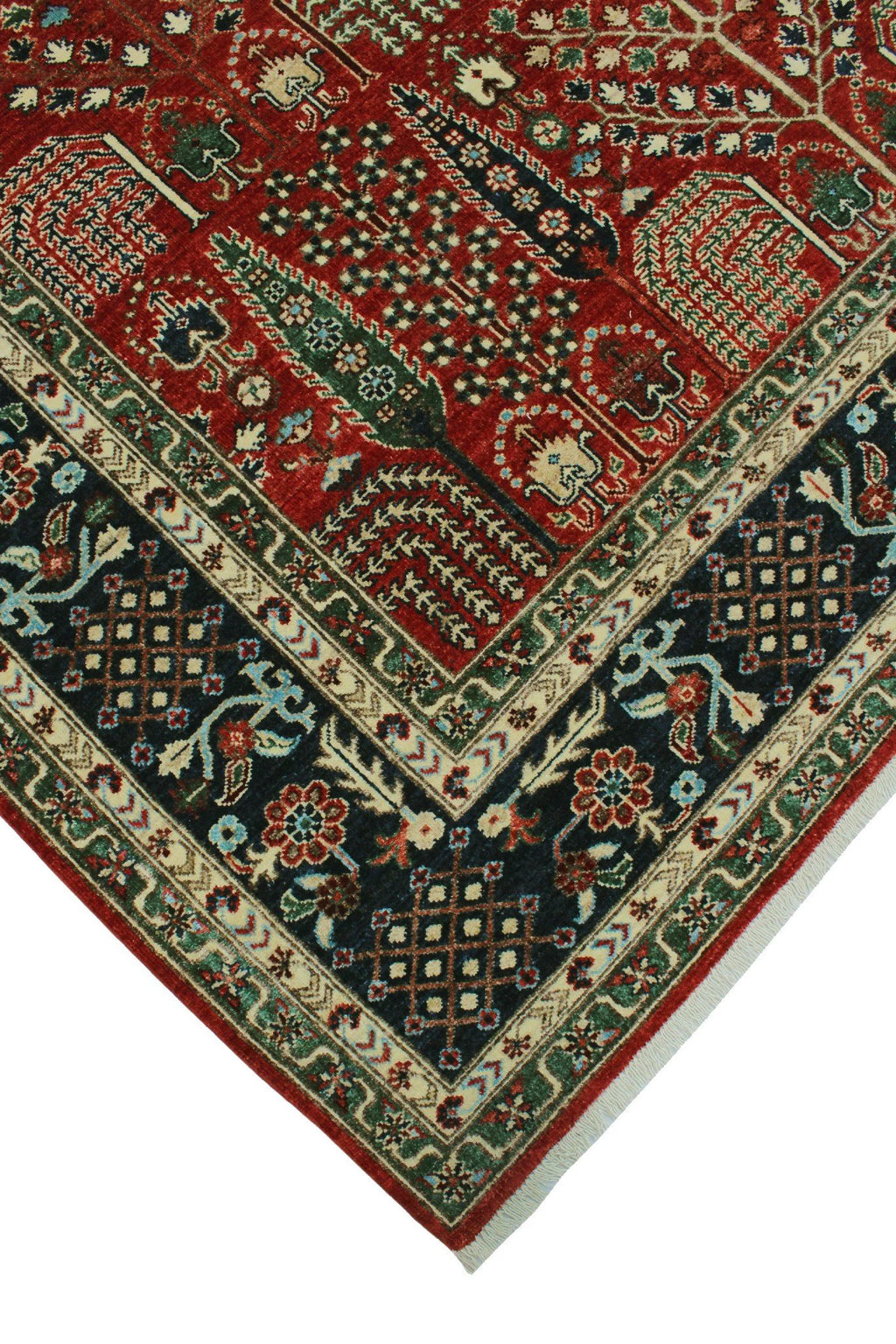 Aria Alonzo Red/Blue Rug, 7'11" x 9'10"