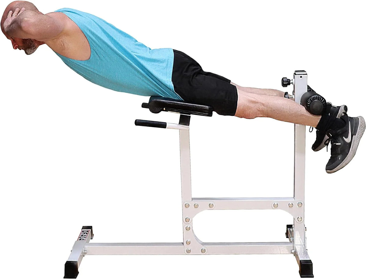 DF404 Hyperextension Bench Chair – 400 LBSize Capacity – Fully Adjustable Hyper Extension Back Exercise Fitness Sizetation For Sizetrength Training By