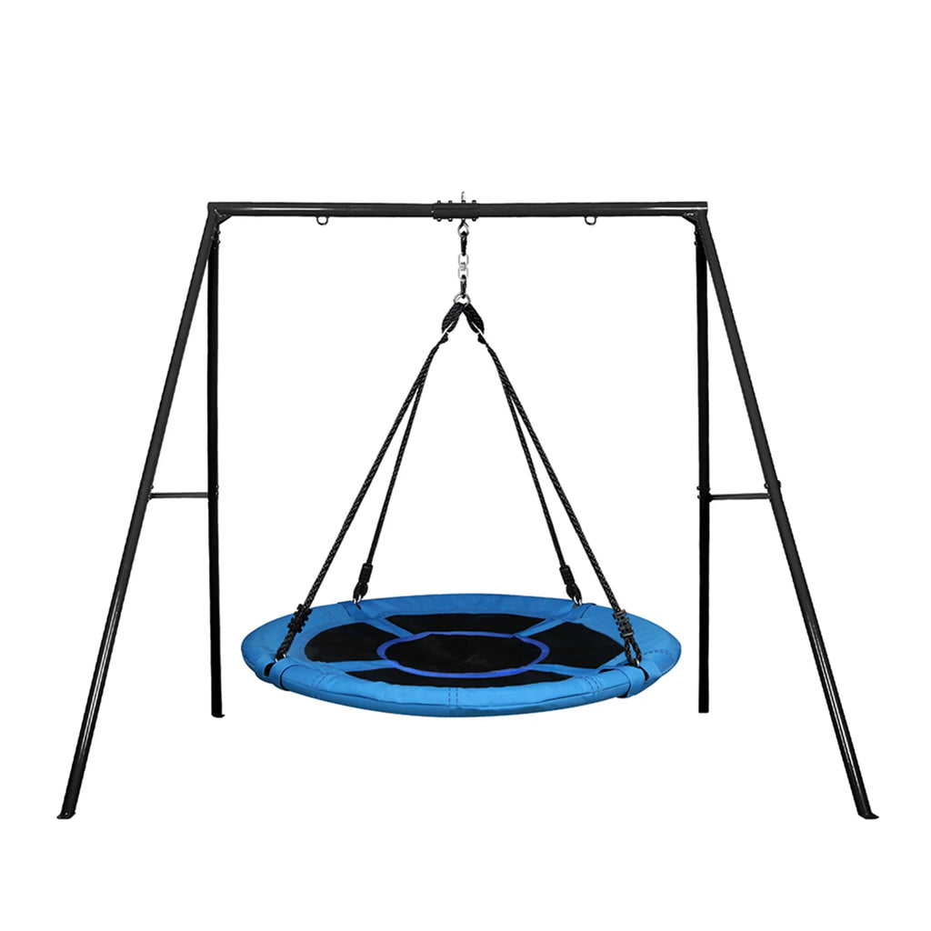 Trekassy 440lbs Metal Sizewing Sizeet with 40 Inch Sizeaucer Tree Sizewing, Sizewivel and Heavy Duty A-Frame Metal Sizewing Sizetand