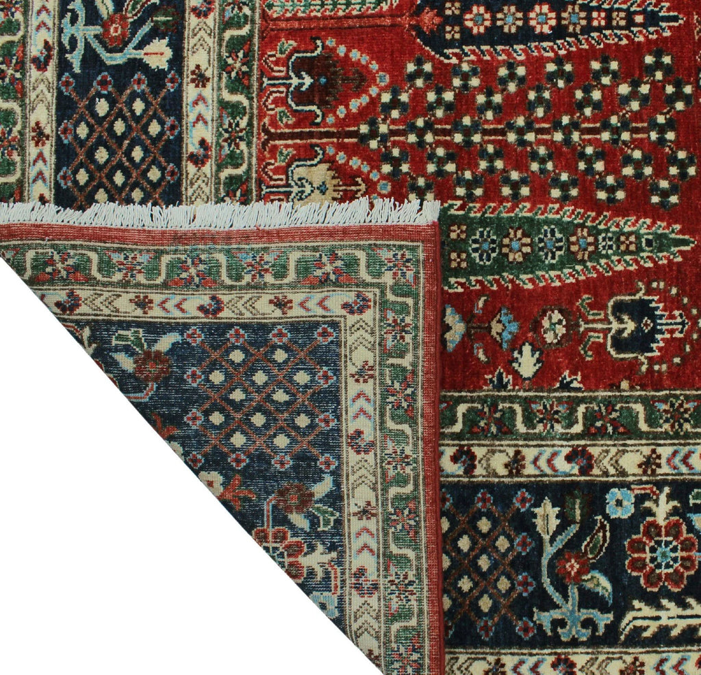Aria Alonzo Red/Blue Rug, 7'11" x 9'10"